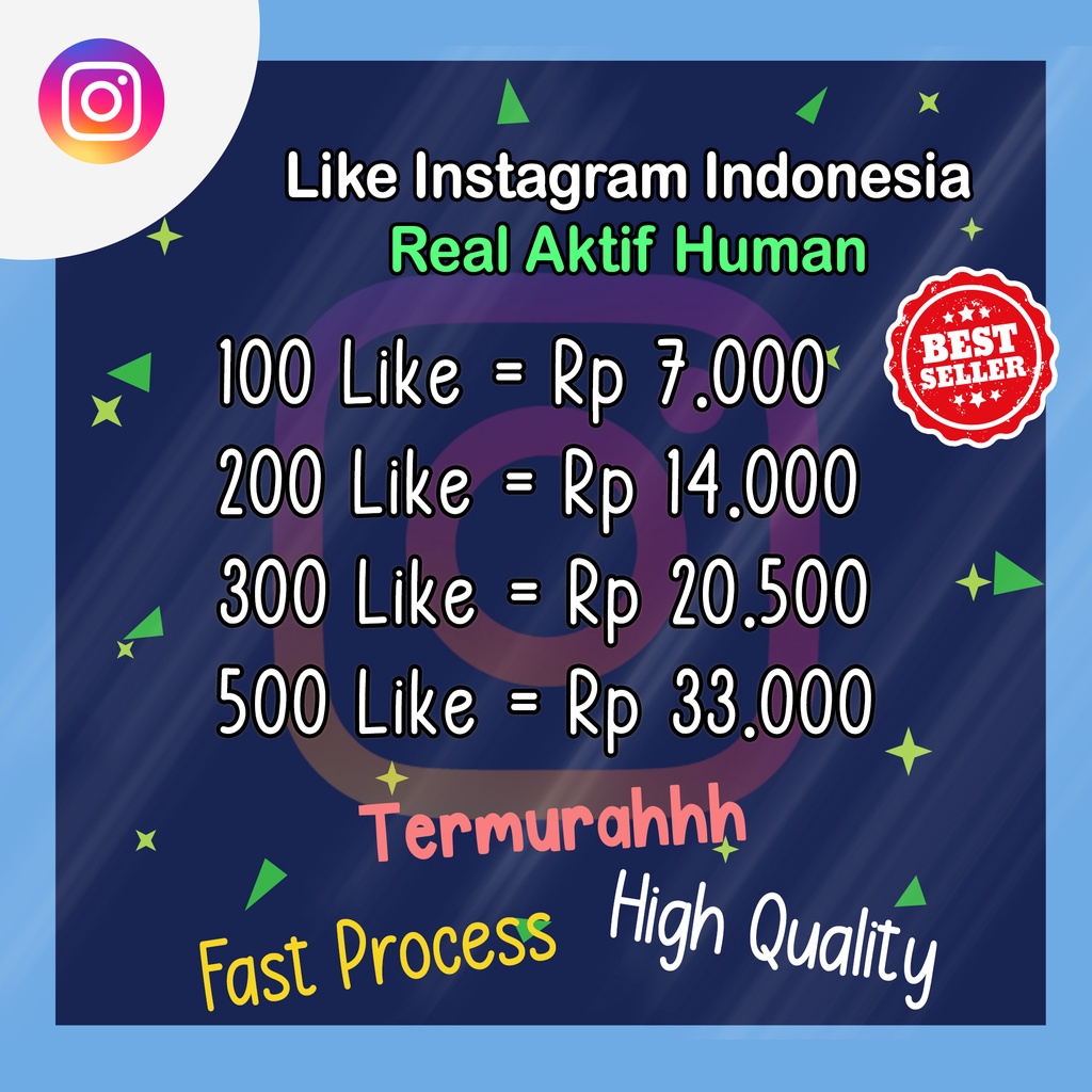 Jual Like Instagram Indonesia Real Aktif Human - Bonus Up To 10% ...