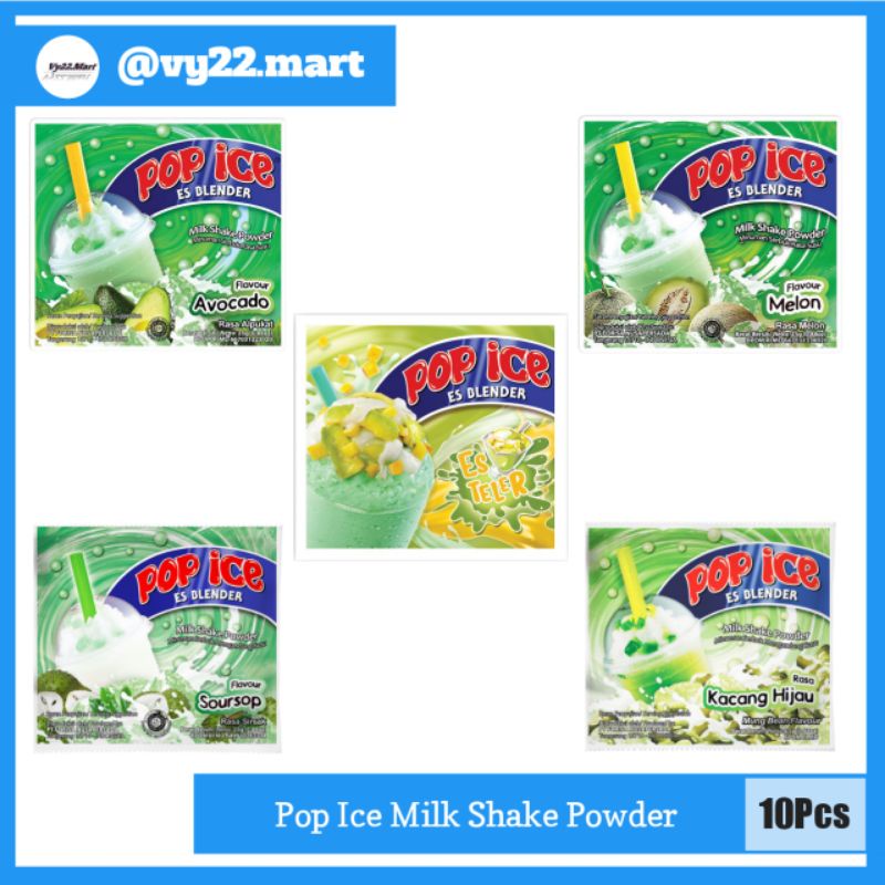 Jual Pop Ice Milk Shake Powder Renceng Pcs Part Shopee Indonesia