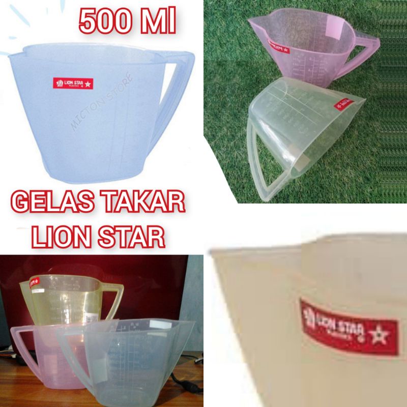 Jual Gelas Ukur Super Tebal Gelas Takar 1000 Ml Lion Star Takaran 500 Cc Lion Star Bahan Food 9225