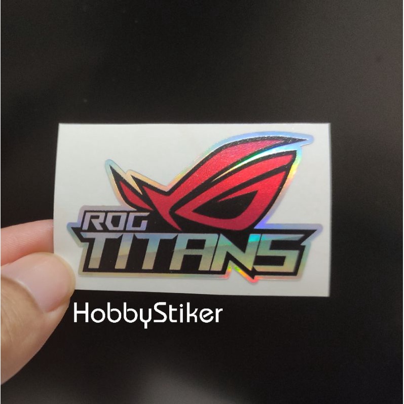 Jual Stiker ROG republic of gamer titans untuk pc laptop hp | Shopee ...