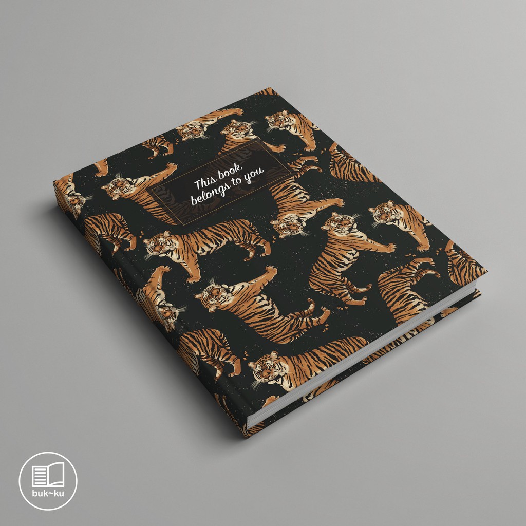 Jual notebook custom motif macan buku catatan tulis sekolah notes ...