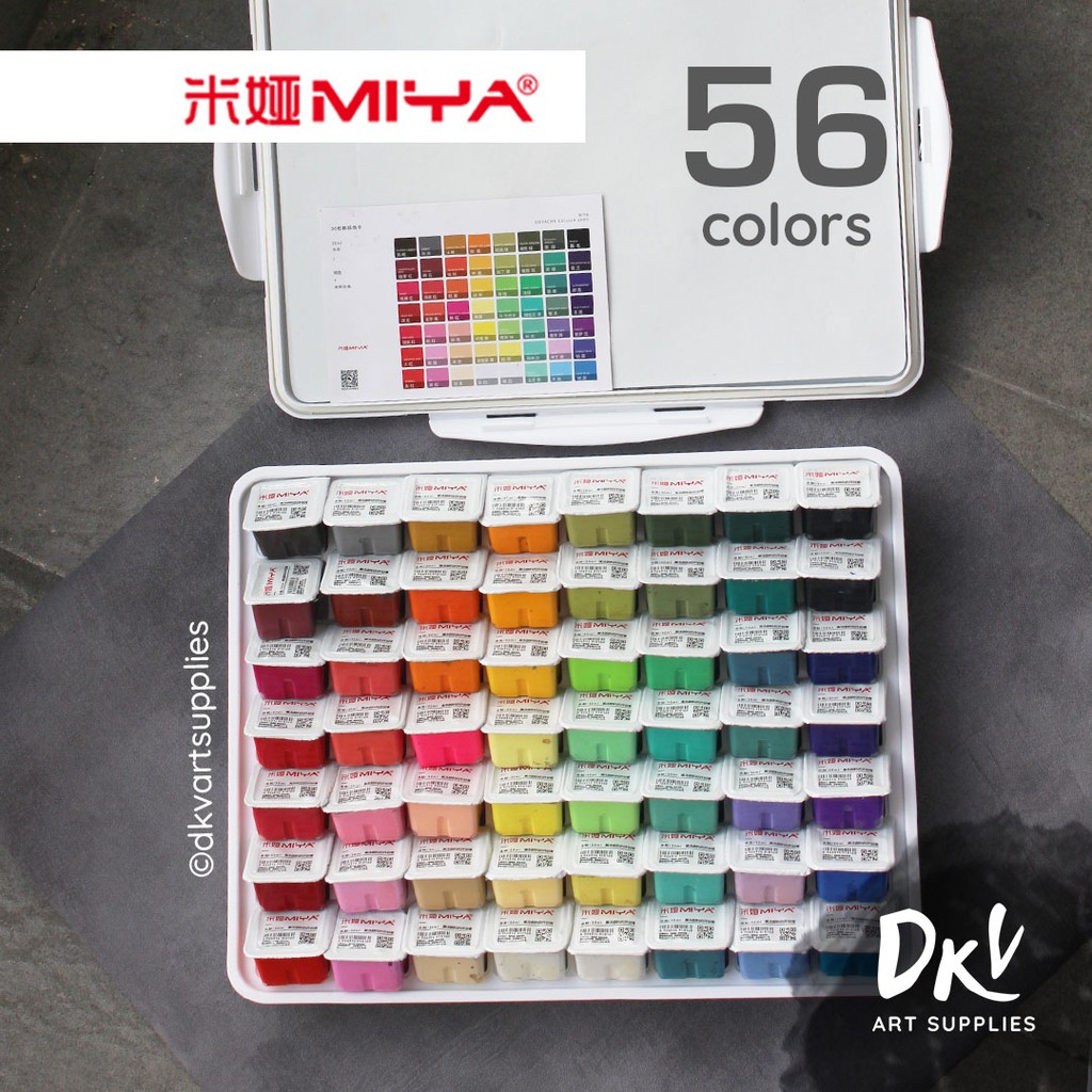 Jual Miya Himi Gouache 56 Warna Colors 30ml 30 ml | Shopee Indonesia