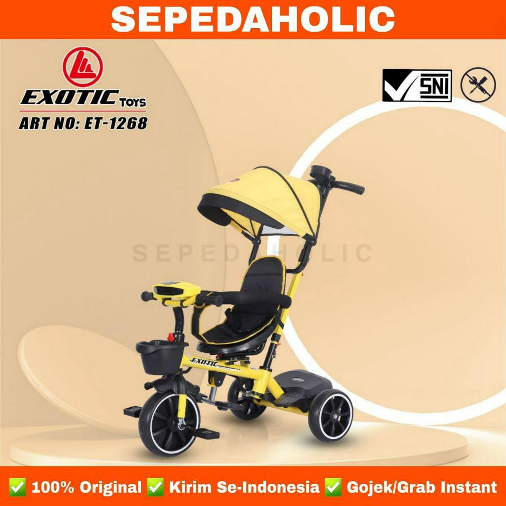 Jual Sepeda Roda 3 Tiga EXOTIC ET 1268 Kursi Putar Musik / PMB IORA T10 ...