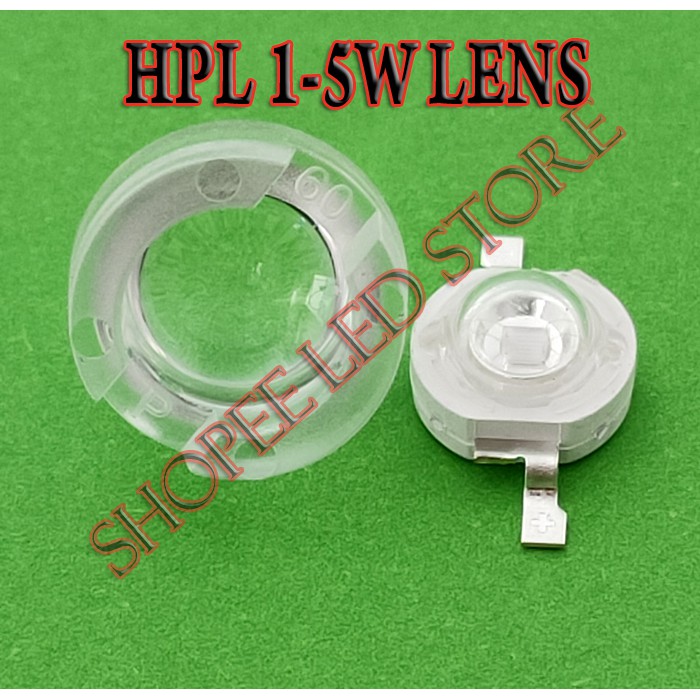Jual CONVEC LENS LENSA PLANO HPL LED 1W 3W 5W LED DRIVER LAMPU SOROT ...
