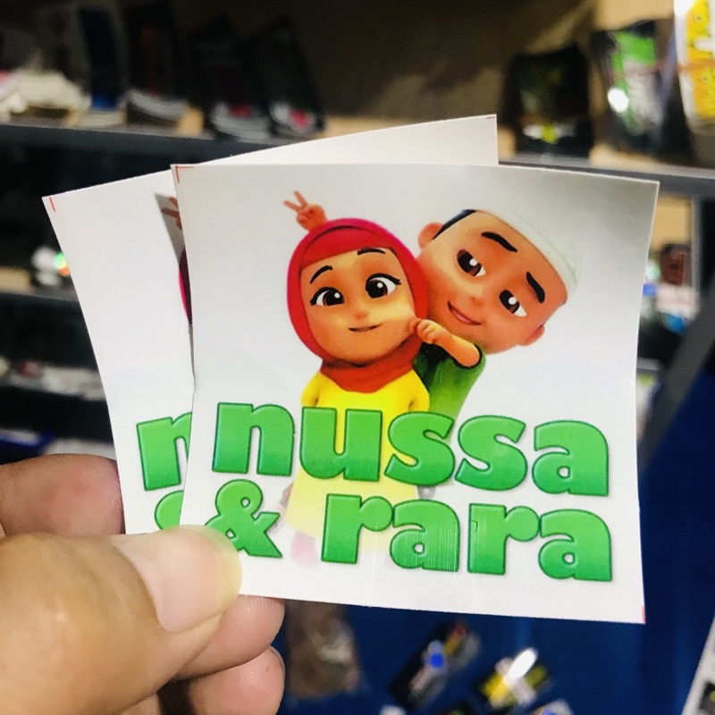 Jual Stiker Film Kartun Anak - Nussa & Rara | Shopee Indonesia