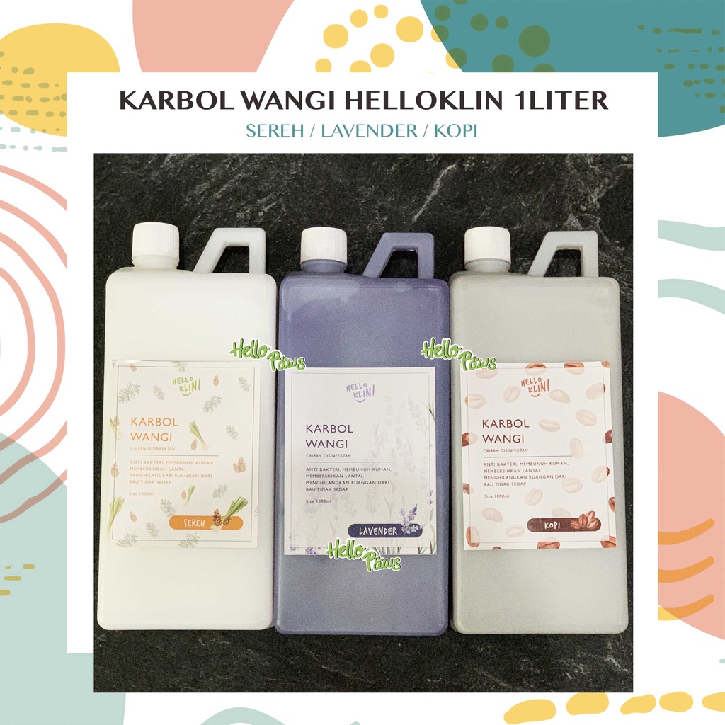 Jual Helloklin Karbol Wangi 1 Liter Karbol Wangi Pembersih Lantai