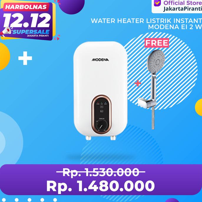 Jual Electric Instant Water Heater Modena EI 2 W Water Heater Listrik