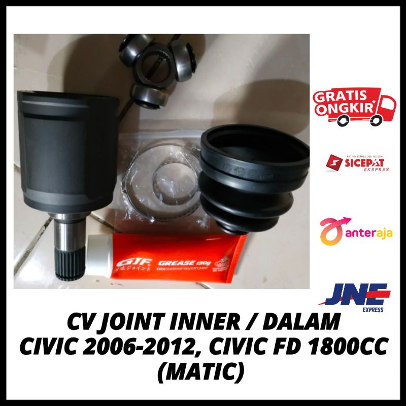 Jual CV Joint Inner / As Roda Dalam Civic 2006 2007 2008 2009 2010 2011 ...