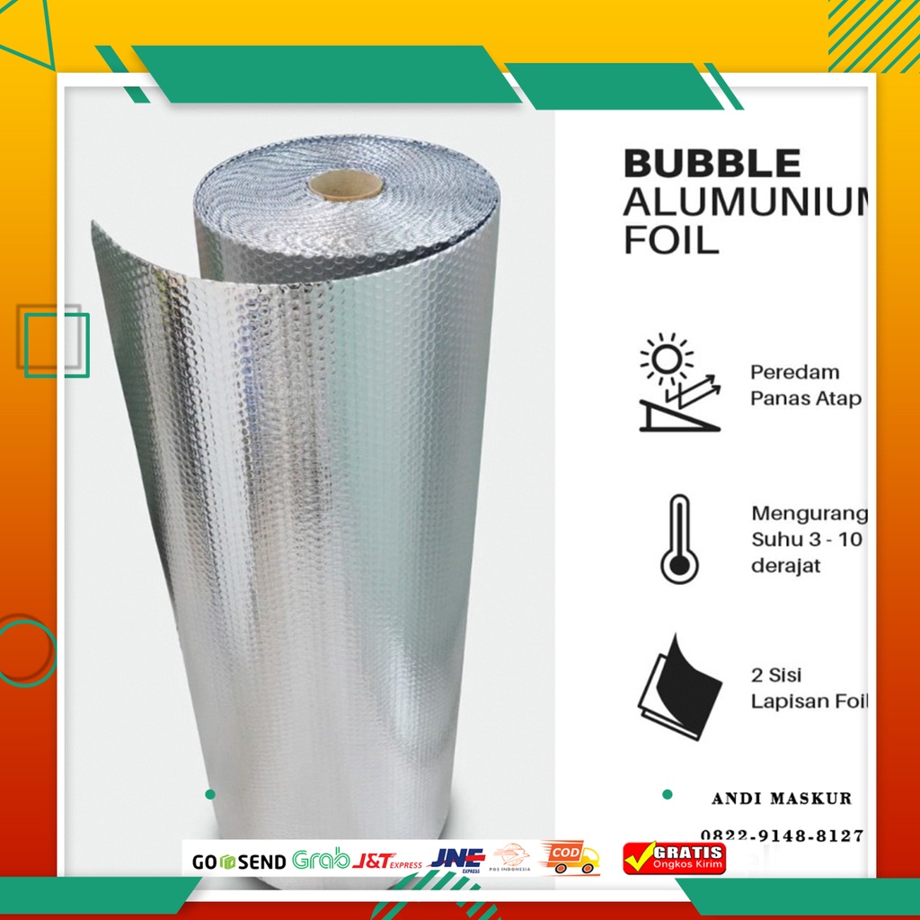 Jual Aluminium foil bubble ukuran 120cm x 25m aluminium foil bubble