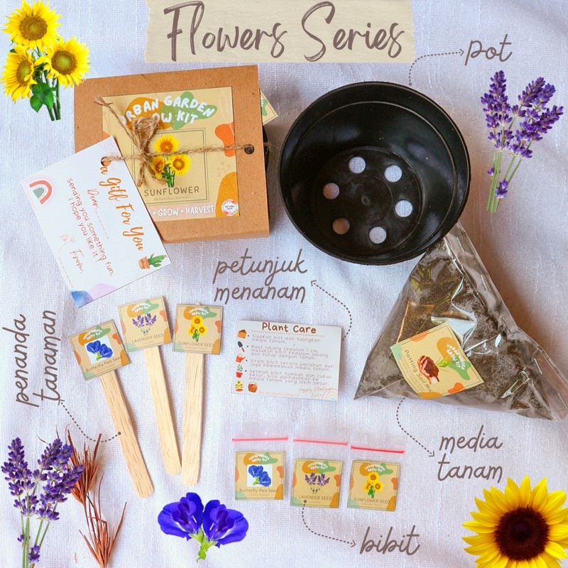 Jual Paket Berkebun - DIY GROW KIT - Hampers Lebaran Hampers Natal Anak ...