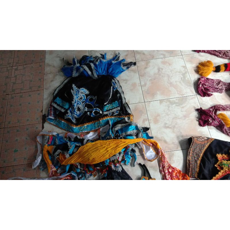 Jual Baju Rampak Buto Gedruk (Biru) | Shopee Indonesia