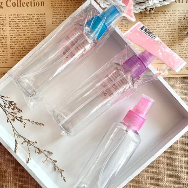 Jual NEW !! BOTOL PET SPREY BENING 50ML /75ML/100ML TEBAL | Shopee ...