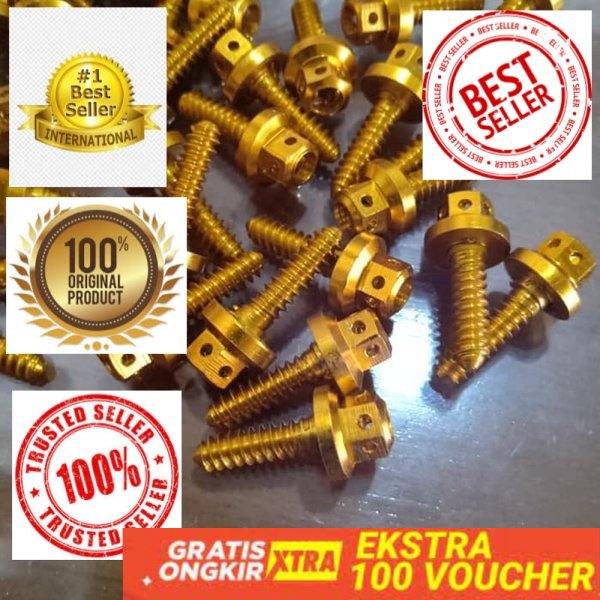 Jual Baut Body Probolt Pro Bolt Baut Cacing Cnc Gold R R Ninja Nmax Aerox Beat