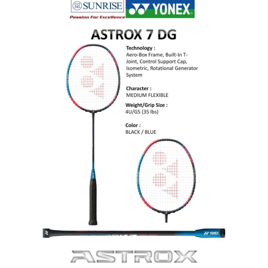 Jual Raket Badminton Yonex Astrox 7 DG ( RAKET ONLY ) | Shopee Indonesia