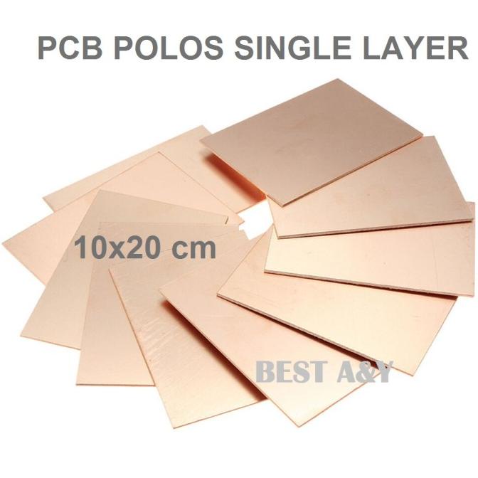 Jual JUAL PCB Papan Polos Single Layer Fiber CETAK SATU SISI 10X20CM