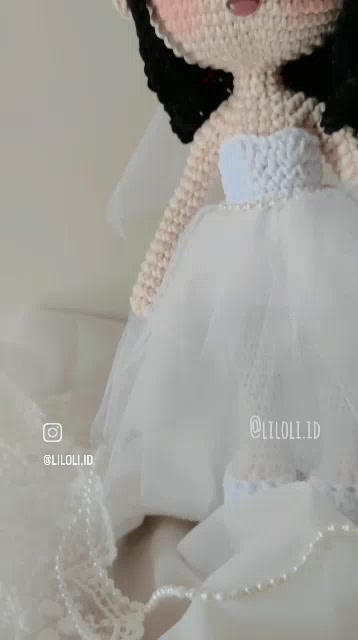Jual LILOLI CUSTOM boneka rajut amigurumi wedding couple princess ...