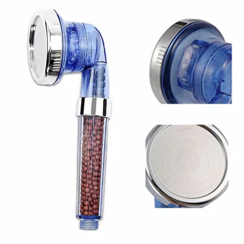 Jual Kepala Super Shower Ion Shower Head Spa Healt hcristal Biru