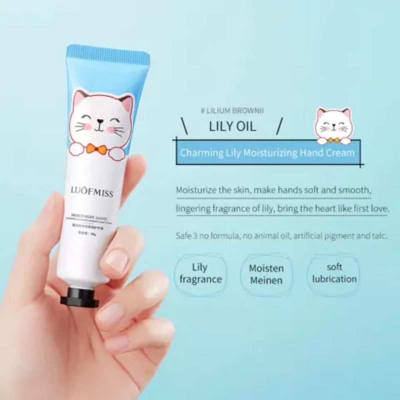 LUOFMISS Hand Cream Lotion Pewangi Pelembab Tangan plant extract 30gr