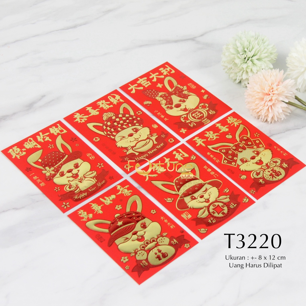 Jual Angpao Imlek 2024 Naga Kertas Pendek Chinese New Year Hong Bao Red ...