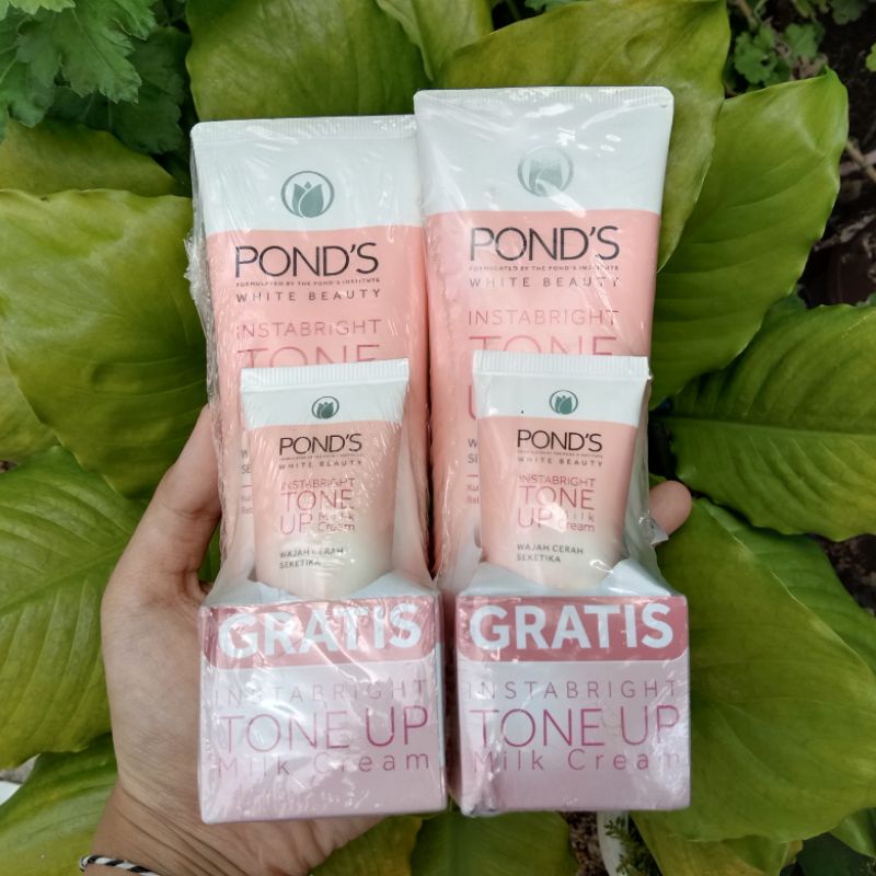 Jual PONDS WHITE BEAUTY Facial Foam (Gratis Instabright Tone Up) 100 G ...