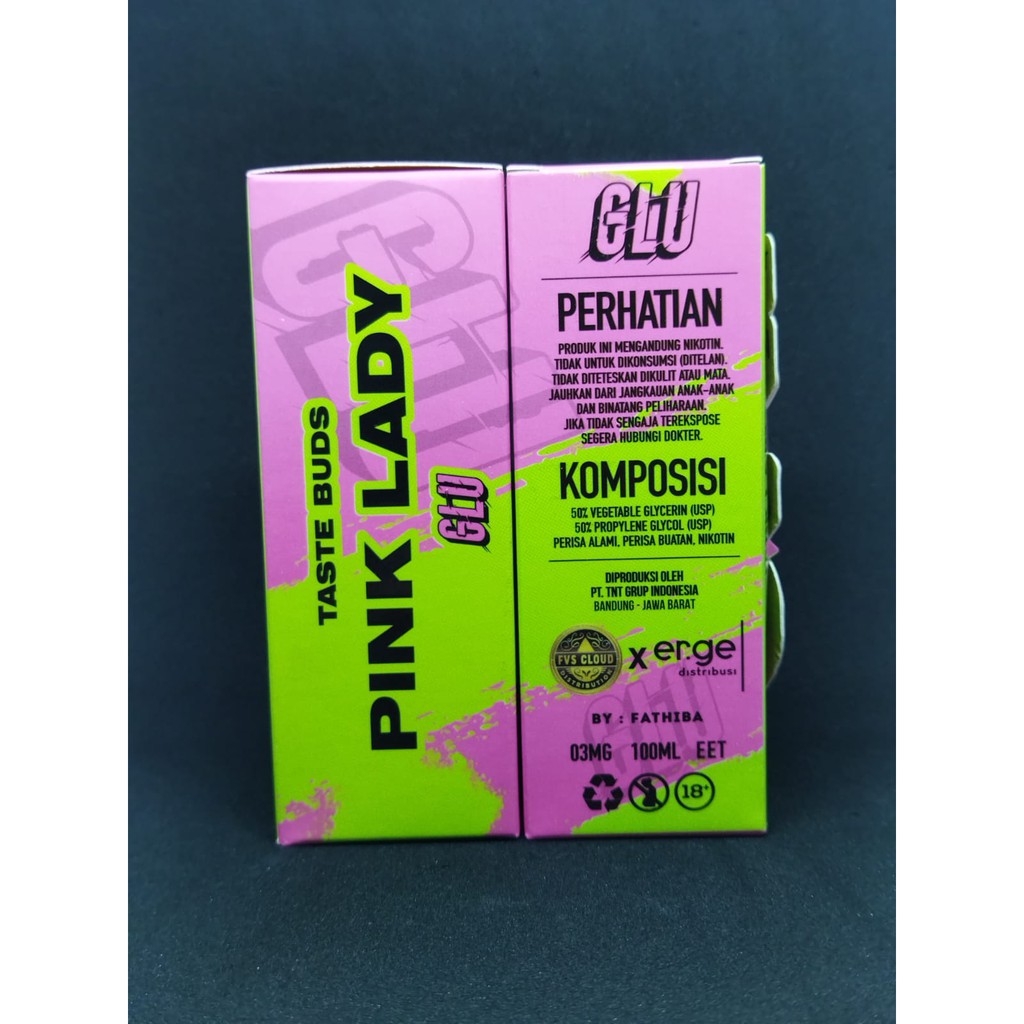 Jual Liquid GLU Pink Lady V9 3mg 100ML by Fathiba x Fvs | Shopee Indonesia