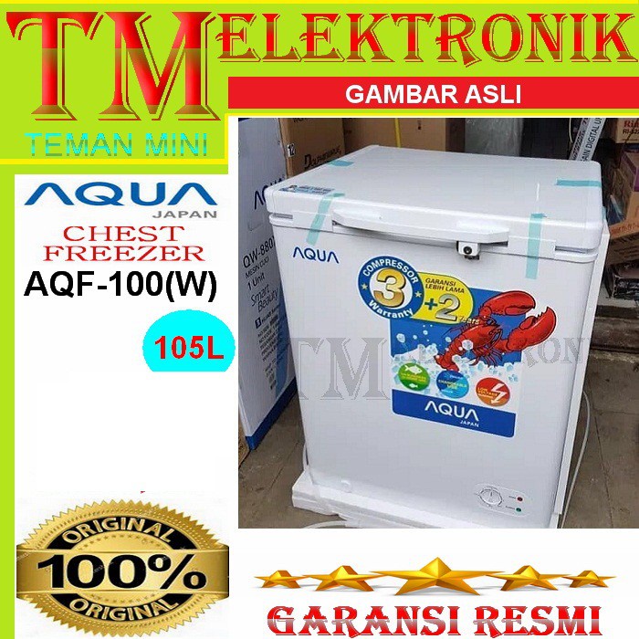 Jual Promo Diskon Spesial Chest Freezer Aqua Aqf W Liter