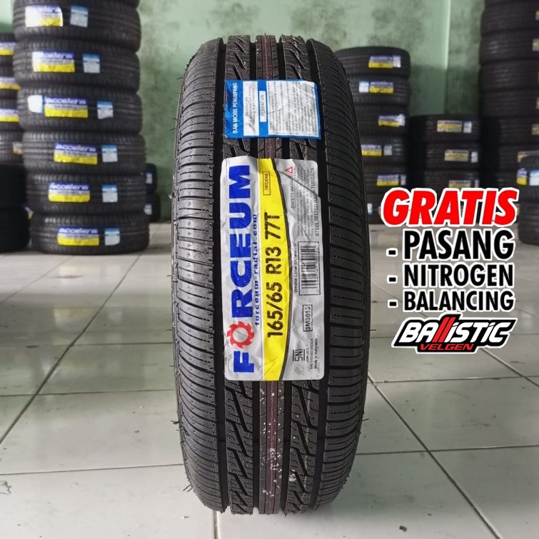 Ban mobil murah ring 13 merek FORCEUM TRIDEKA 165 65 R13 Ban mobil tubles radial BUKAN GT Radial Dunlop Bridgestone