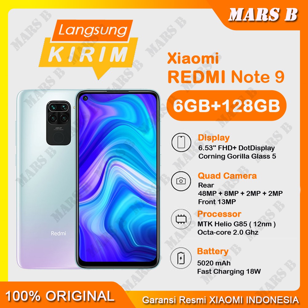 Jual Xiaomi Redmi Note 9 [ 6GB/128GB ] - Garansi Resmi | Shopee Indonesia