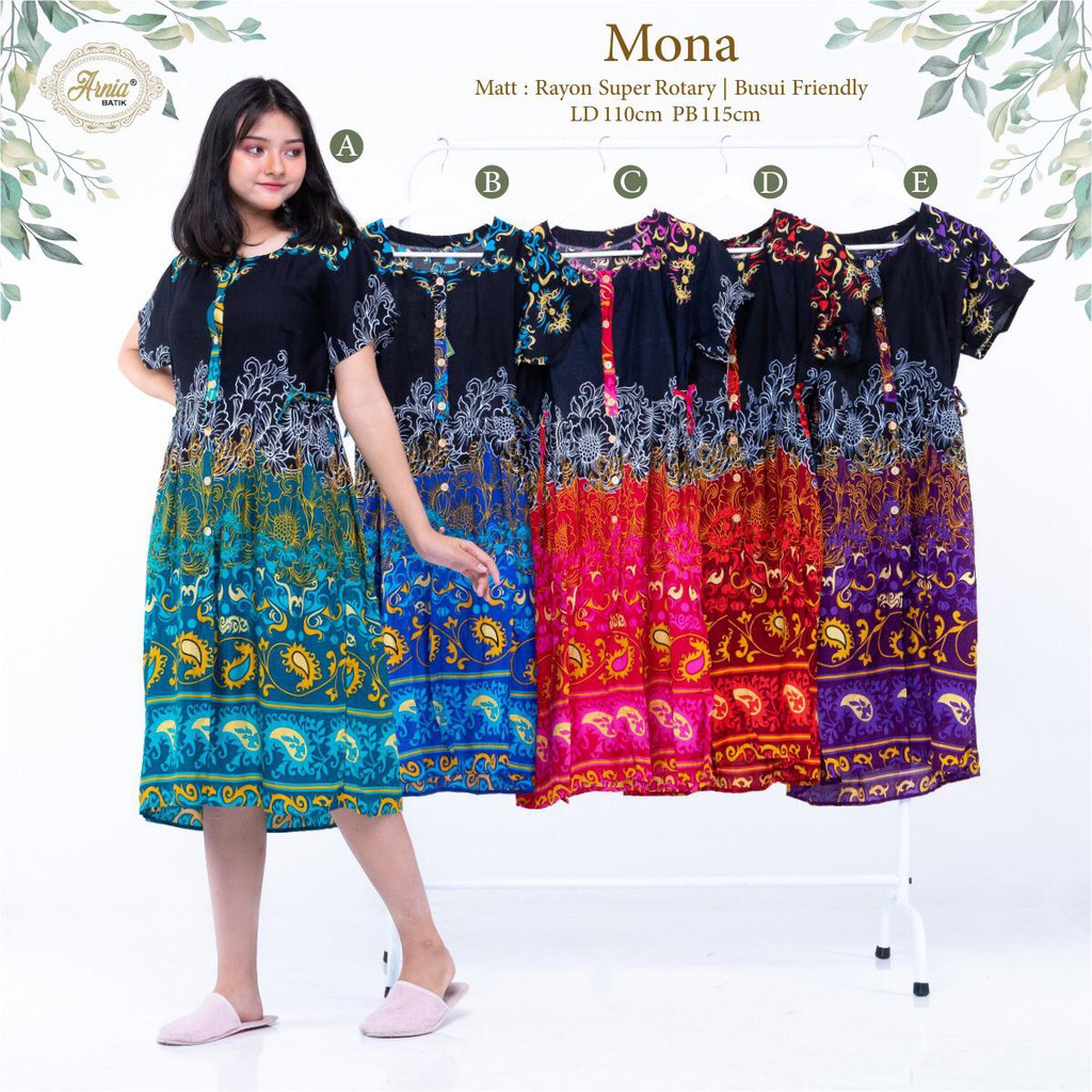 Jual Homedress Wanita Mona Busui Kekinian | Shopee Indonesia