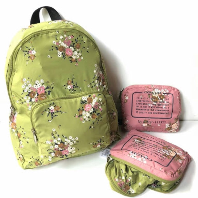 Coach shop packable backpack