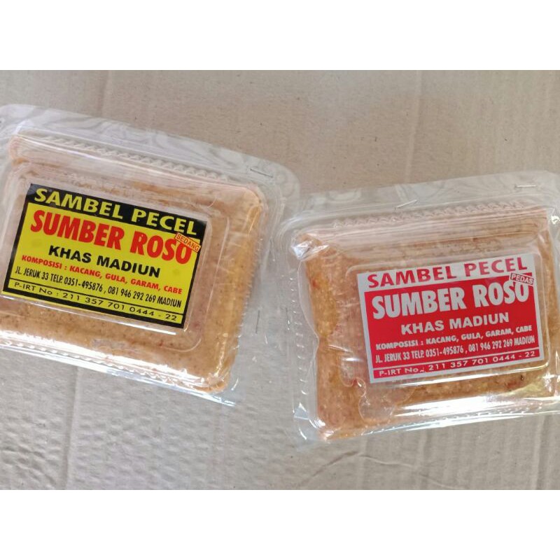 Jual SAMBEL PECEL SUMBER ROSO OLEH-OLEH KHAS MADIUN | Shopee Indonesia