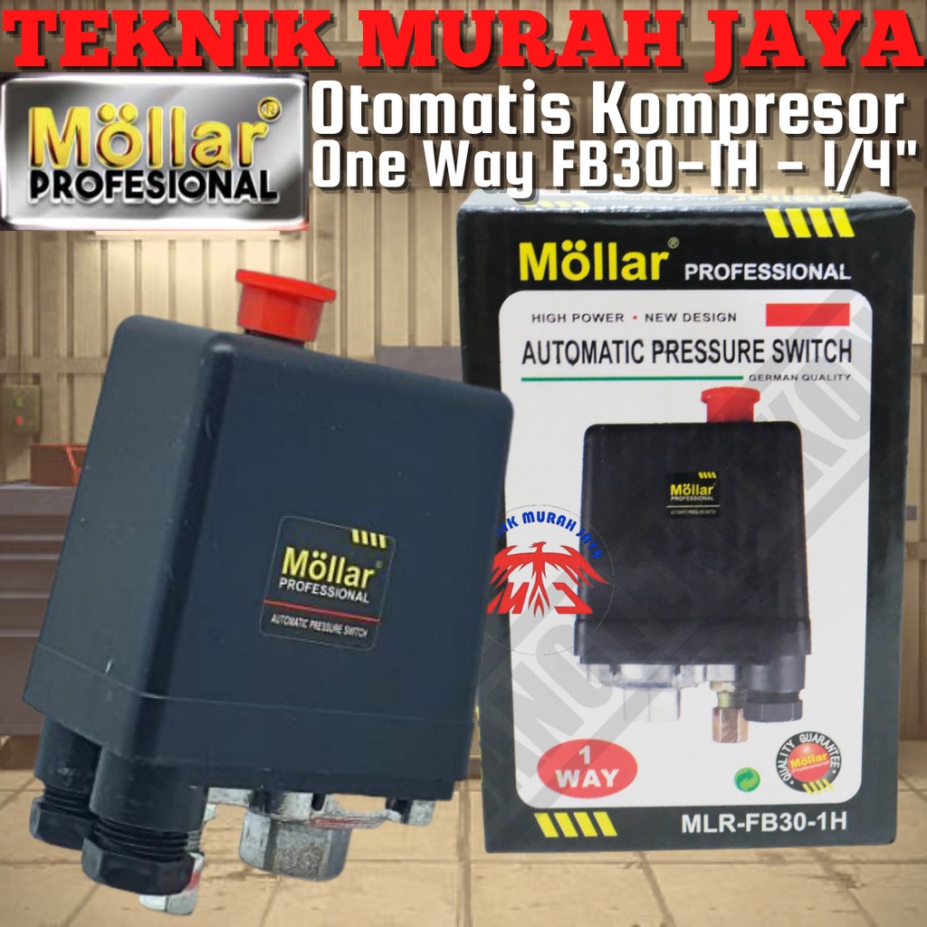 Jual MOLLAR Otomatis Kompresor Switch 4 Cabang Way Compressor 1/4