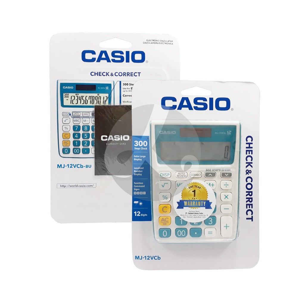 Jual Kalkulator Casio MJ-12VCB Desktop Calculator Original | Shopee ...