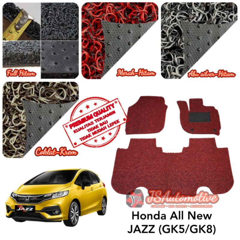 Jual Karpet Mie PREMIUM All New Honda JAZZ / RS GK5 GK8 TANPA Bagasi