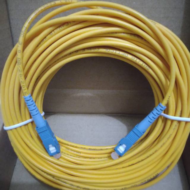 Jual Patchord SC/UPC-SC/UPC-SM-SX- sc-sc 20M / Patch cord Fiber Optic ...