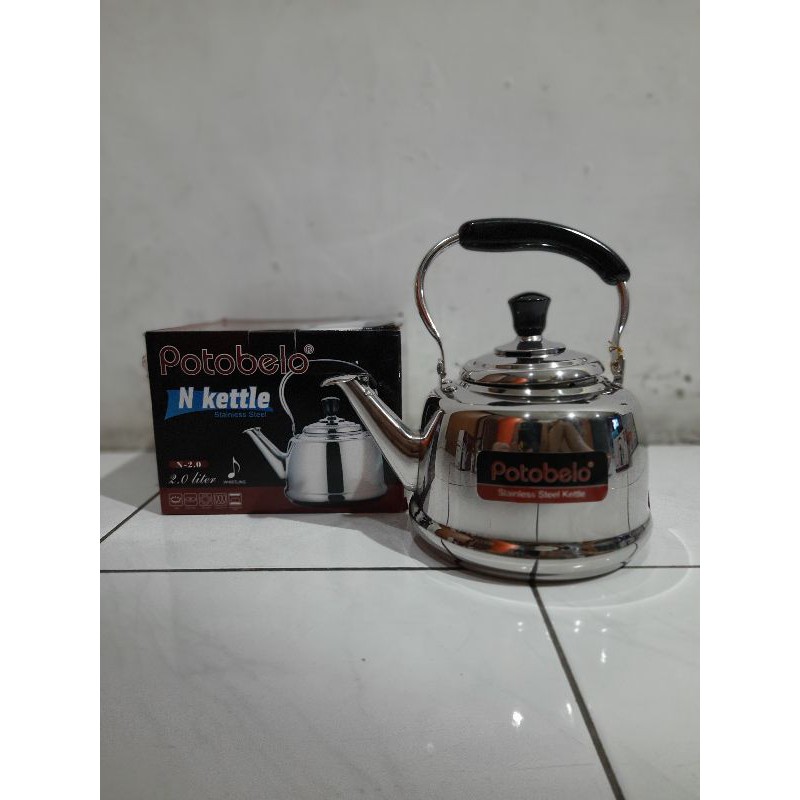 Jual Teko bunyi / whistling kettle Potobelo N 20 ( 2 Liter ) | Shopee ...