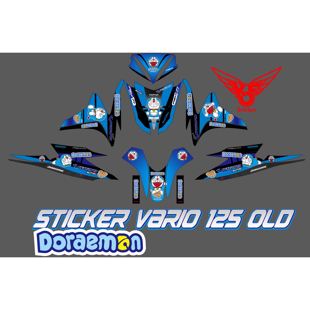 Jual DECAL STIKER VARIASI LIST HONDA VARIO 125 OLD tahun 2013 MOTIF