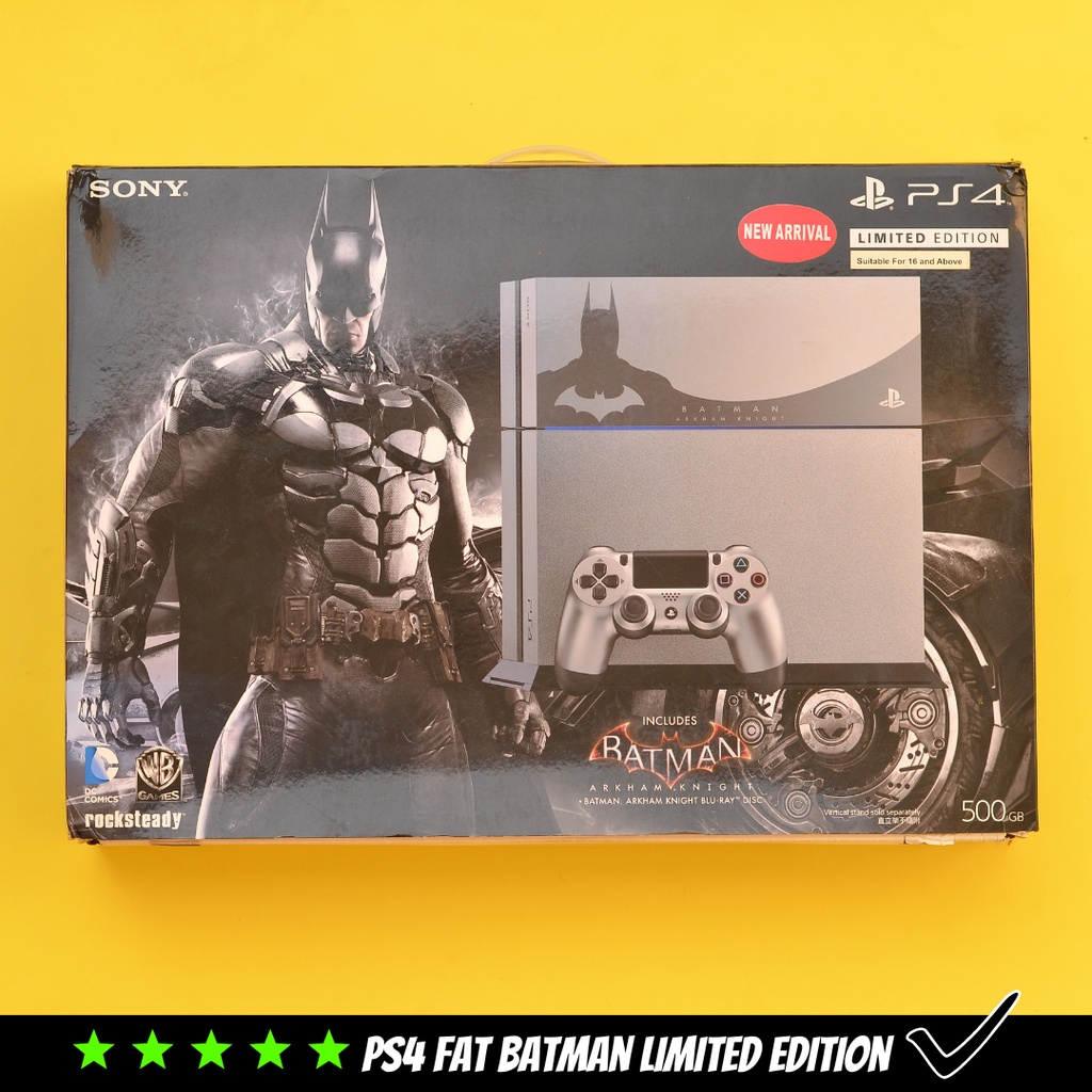 Console Sony PlayStation 4 Fat 500Go Édition Limitée Batman Arkham Knight – Argenté (Reconditionnée)