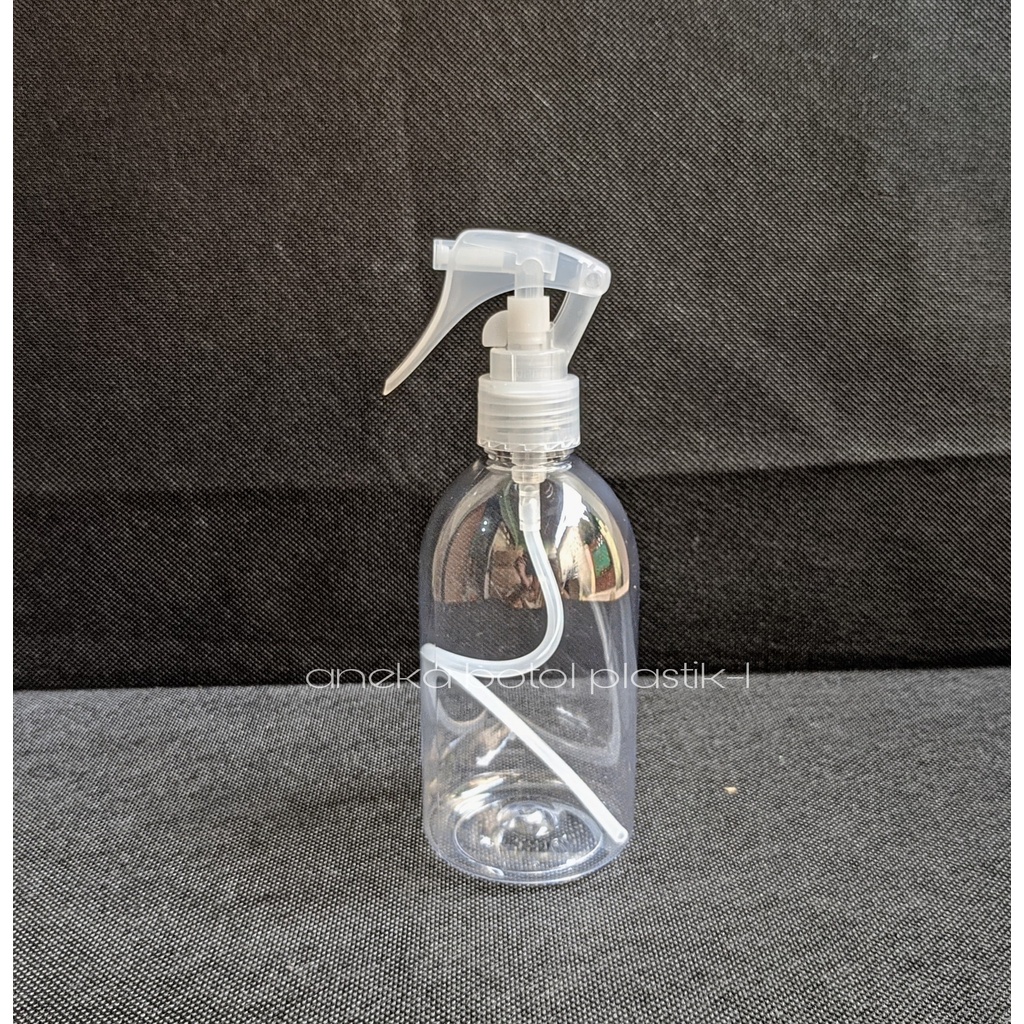Jual Botol Spray 250ml Trigger Mini Semprot Pet Oval Tebal Bening ...