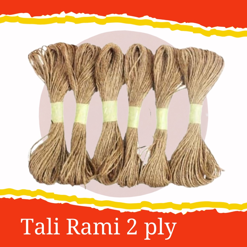 Jual Tali Rami 2 ply untuk hangtag Meteran Tali Goni Untuk Hampers Tali ...