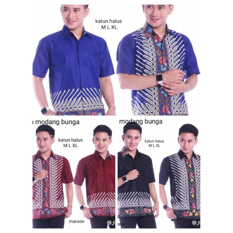 Jual Kemeja Batik Modang / Hem Batik Modang. !! Baca Kolom Deskripsi ...