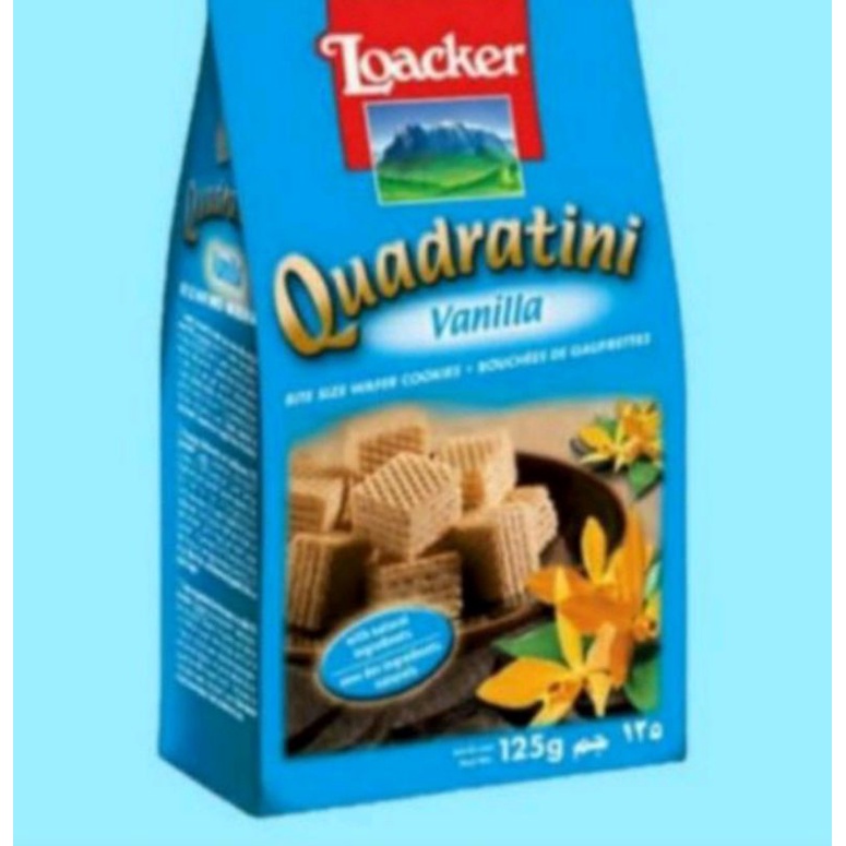 Jual loacker quadratini Vanilla125gr | Wafer Biskuit Loacker Rasa ...
