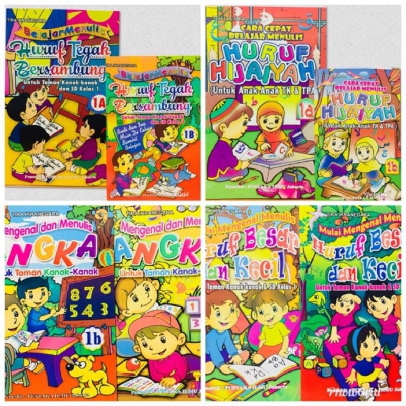 Jual Buku Belajar Anak PAUD TK (Membaca, Menulis, Berhitung) | Shopee ...