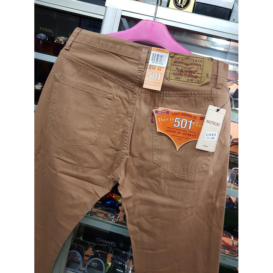 Celana Panjang Levis 501 Chino Terbaru Beige 28 Clarin Net