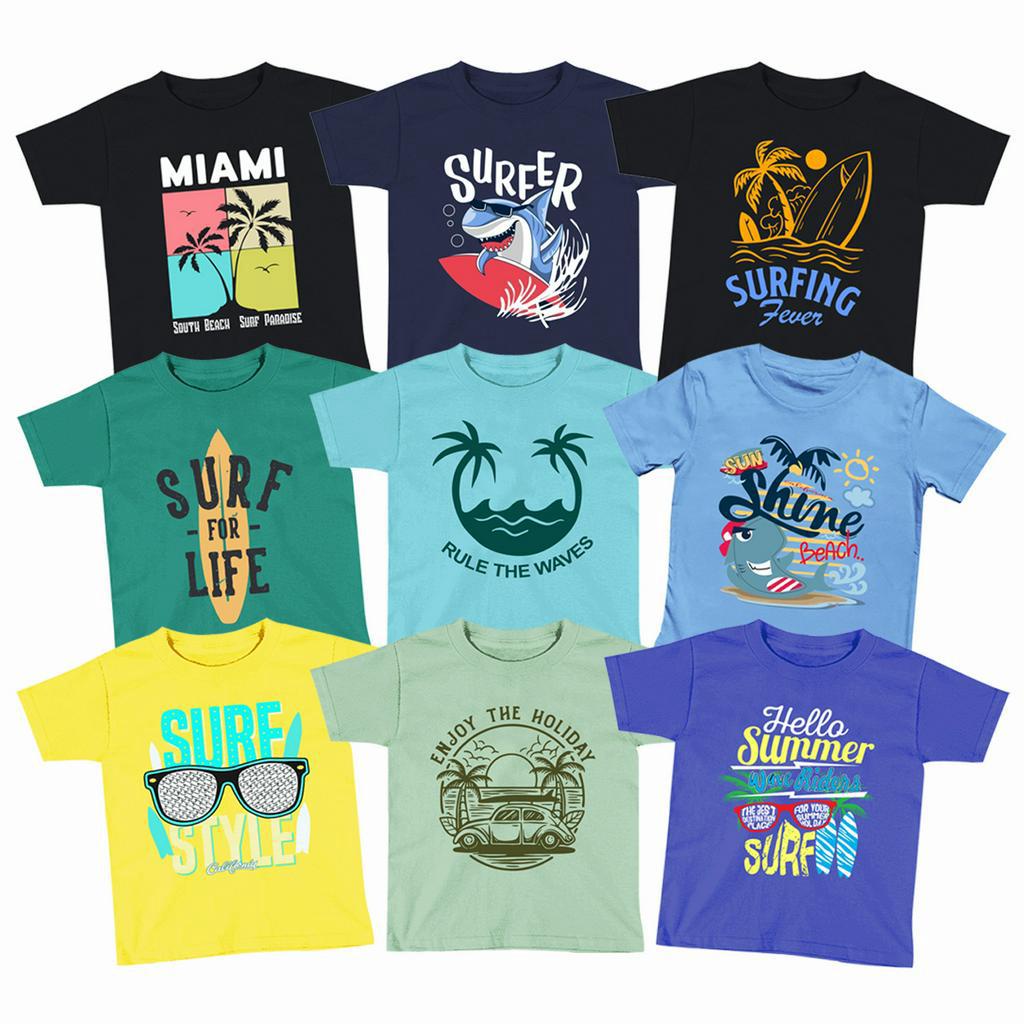 Little M Living Wave Kaos Anak Laki-laki