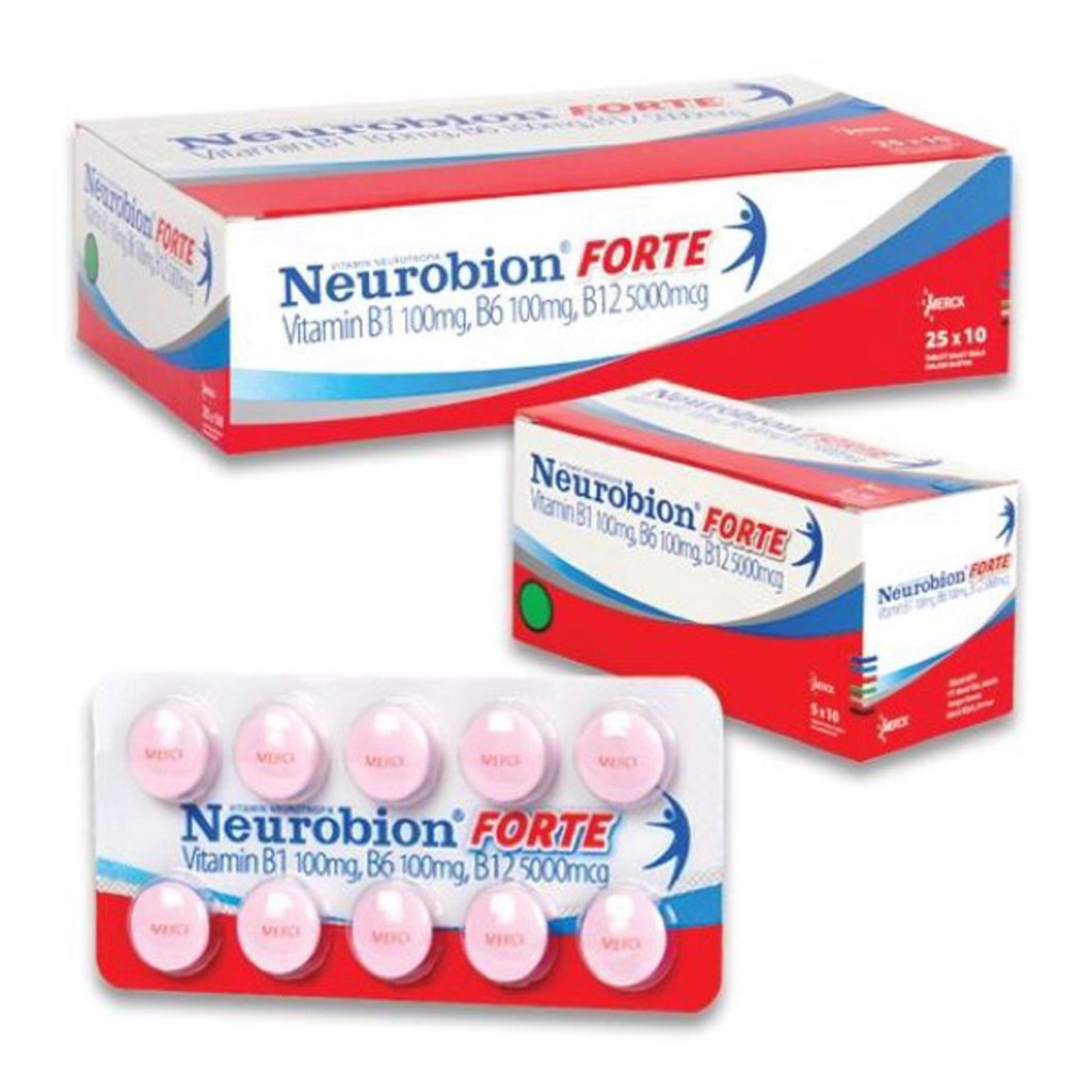 Jual Neurobion Forte 5000 Mg 10S-Tablet Pink-Obat Saraf | Shopee Indonesia