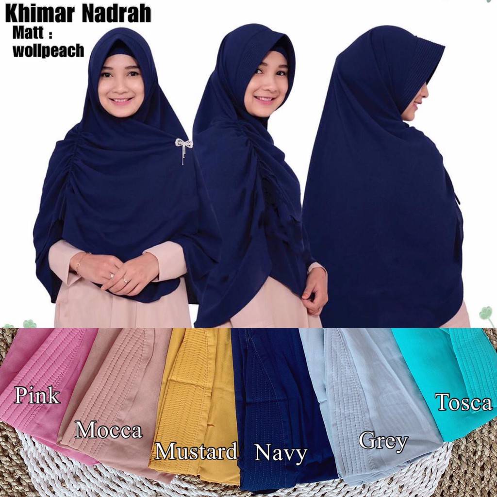 Jual Khimar Nadrah Serut | Shopee Indonesia