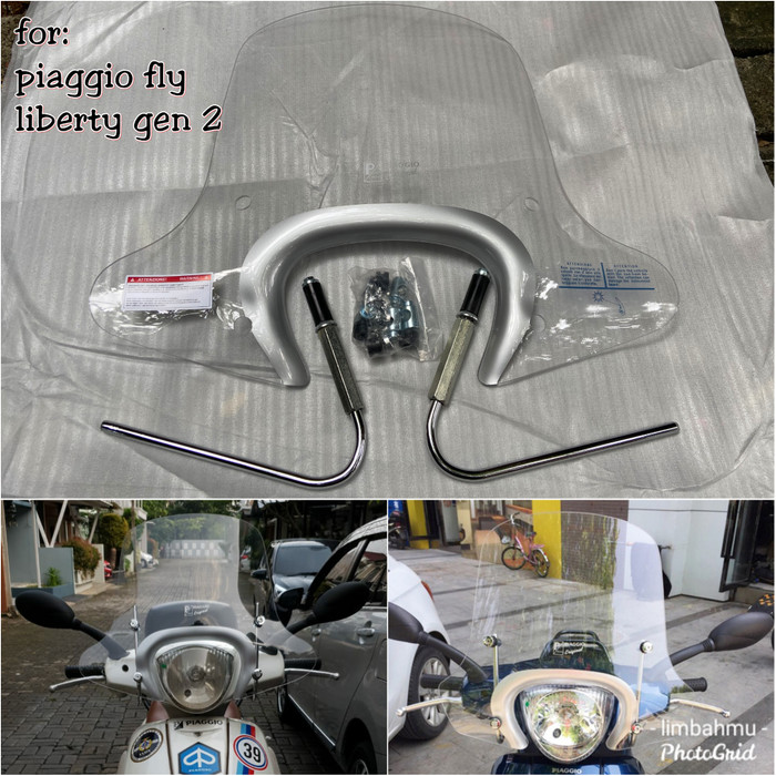 Bullster Windshield Windscreen For Piaggio MP3 125 2007-2008 62 cm
