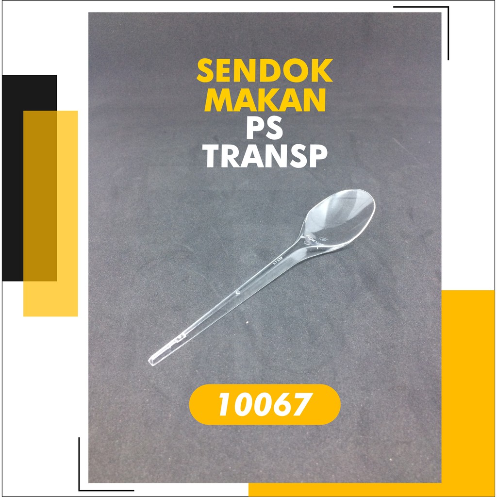 Jual Sendok Makan Suapi Plastik Transparan Bening Isi 100 Pcs Shopee