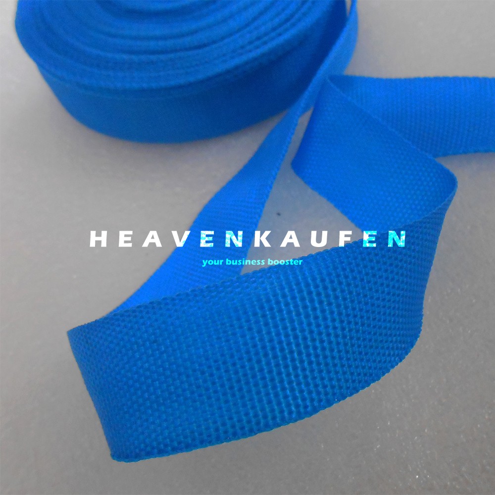 Jual Bisban Pelipit Webbing PCR Penutup Bungkus Tepi Jahitan Warna Biru ...